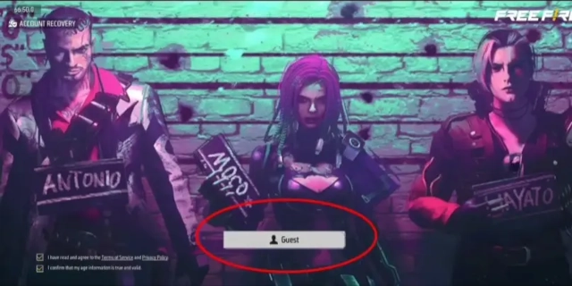 FF Advance Server APK interface